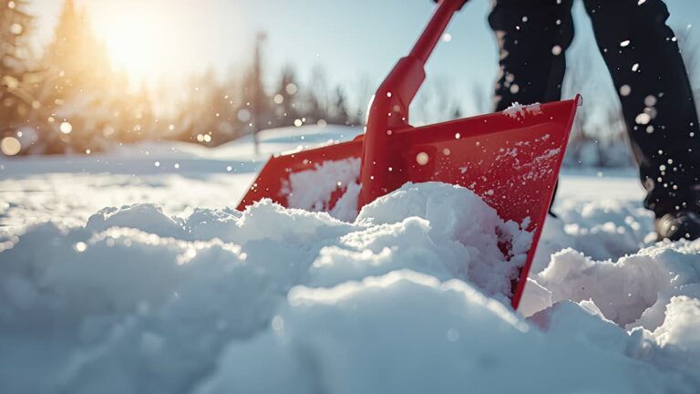 Shoveling snow