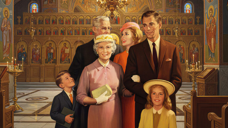 Sunday Attire in an Orthodox Church