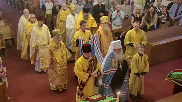 Metropolitan Tikhon at the 99th FOCA Convention at Archangel Michael Orthodox Church, Broadview Heights, Ohio
